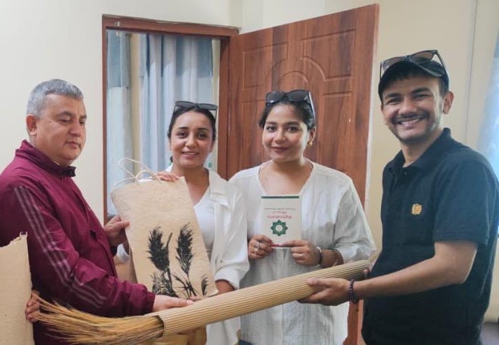 Bighnaharta Presents Khoriya Co. to Bagmati Province CM